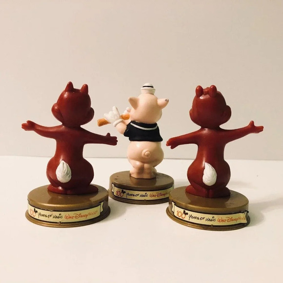 2002 Disney McDonalds 100 Years of Magic Chip and Dale and Fifer Pig - Picture 2 of 12